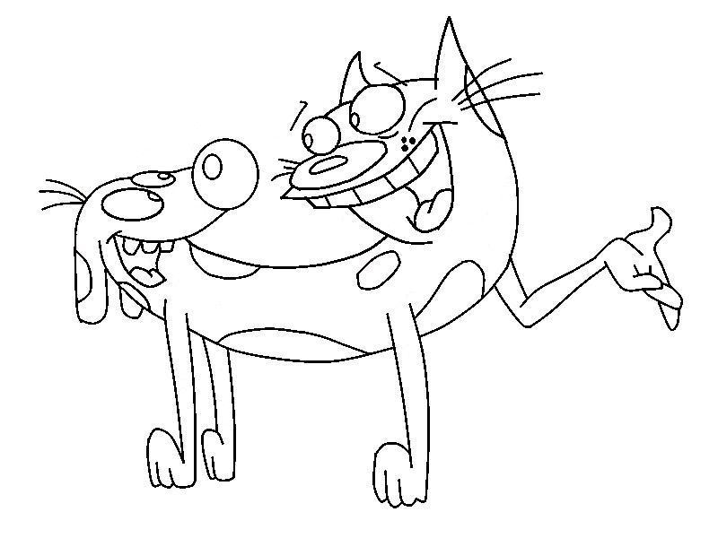   Котопес, собака и кот соединенные вместе, мультфильмы