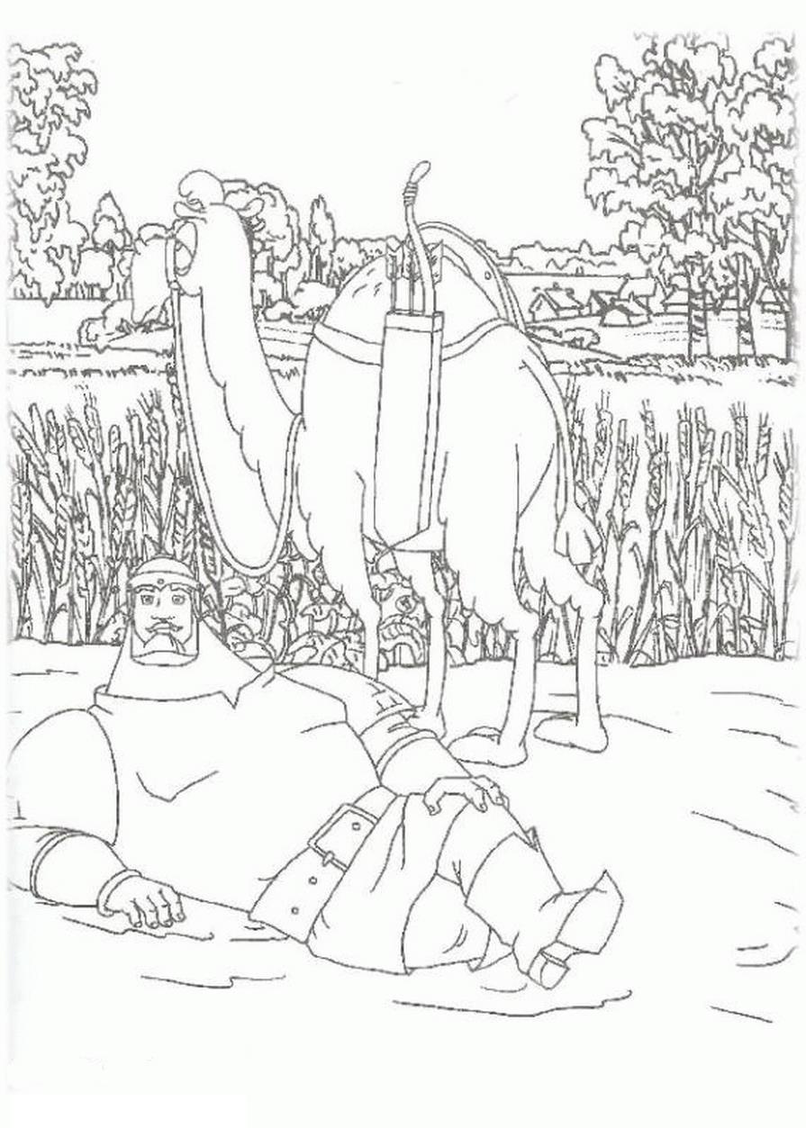   Богатырь и верблюд