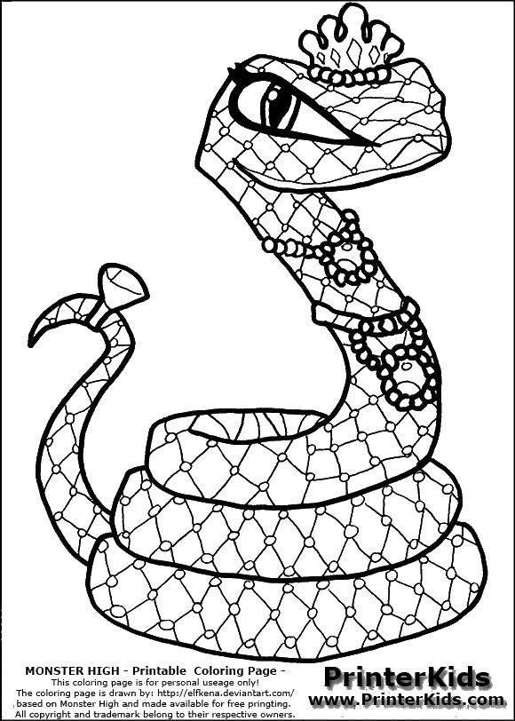   Змея и украшения