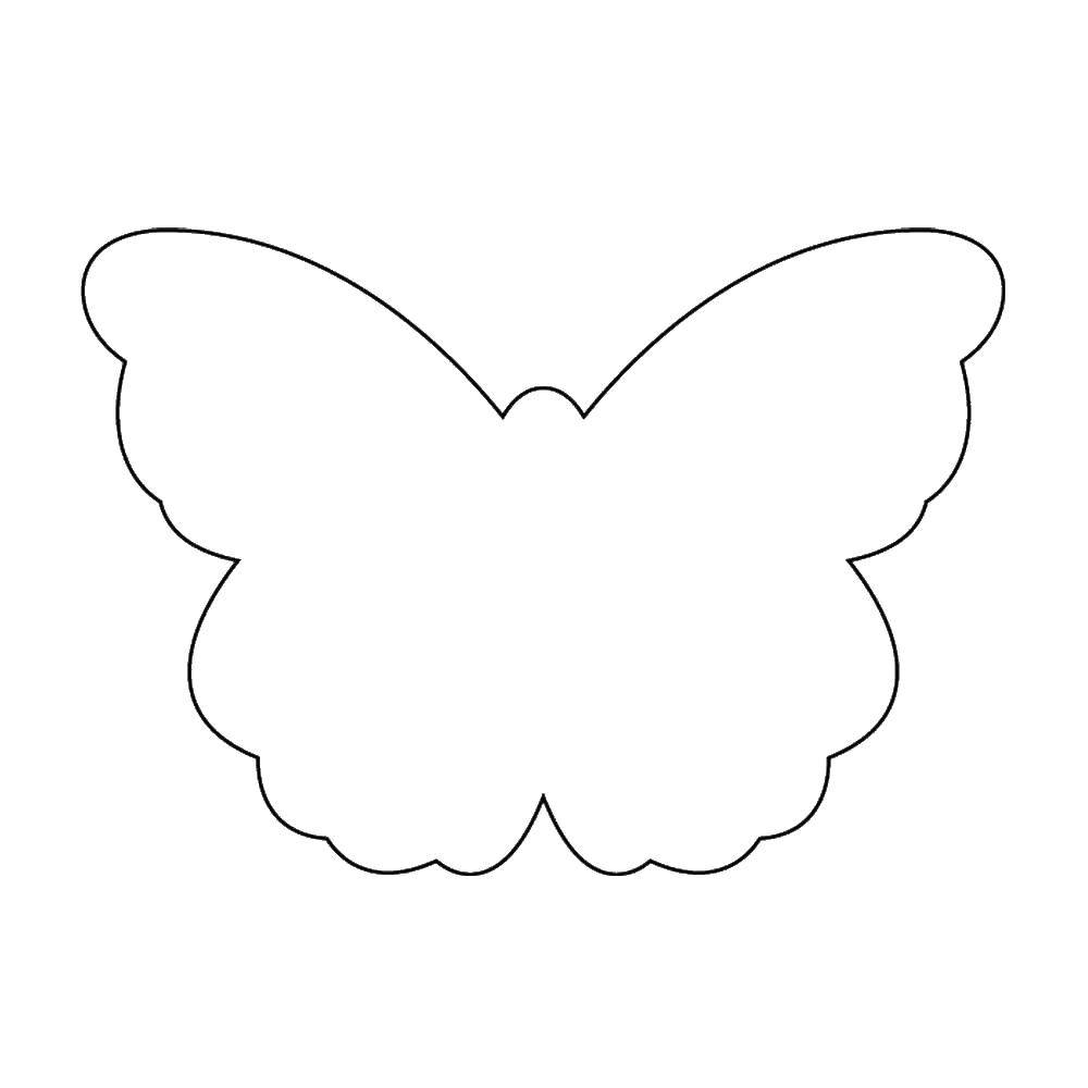   Шаблон бабочки для вырезания