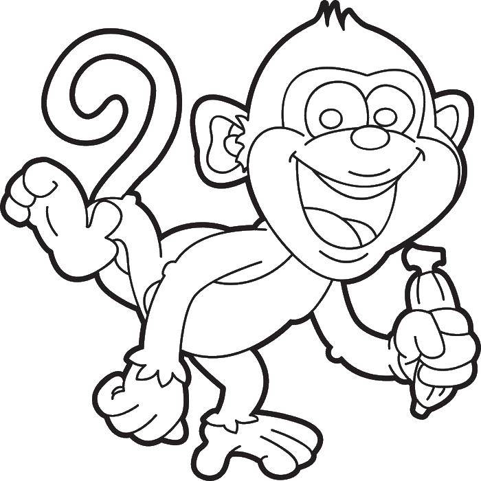  Банан для обезьянки