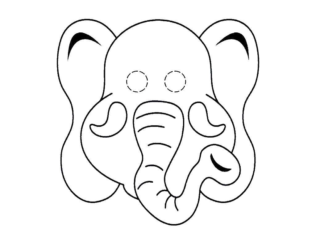   Нарисуйте глазки слонёнку