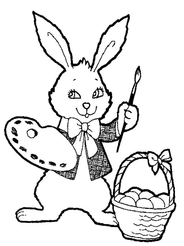   Рисунок пасхального кролика