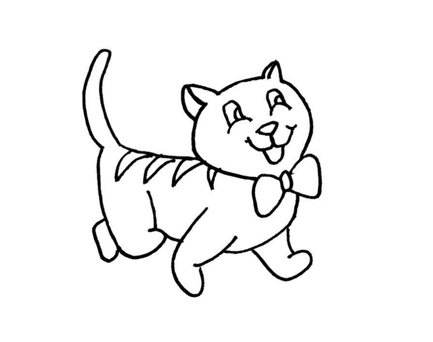   Рисунок веселого кота