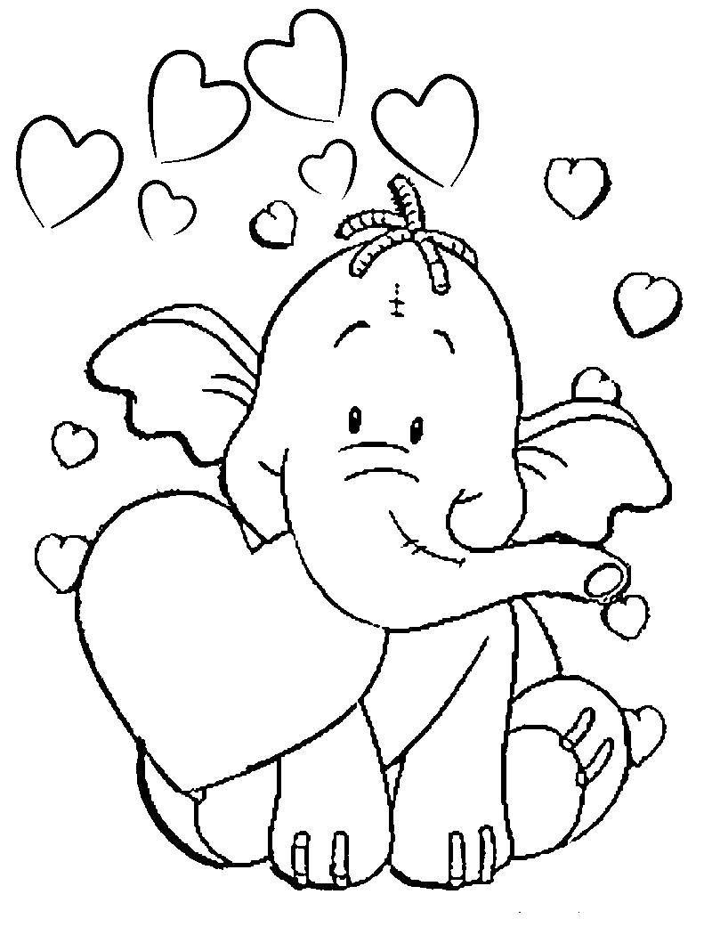   Влюбленный слоник