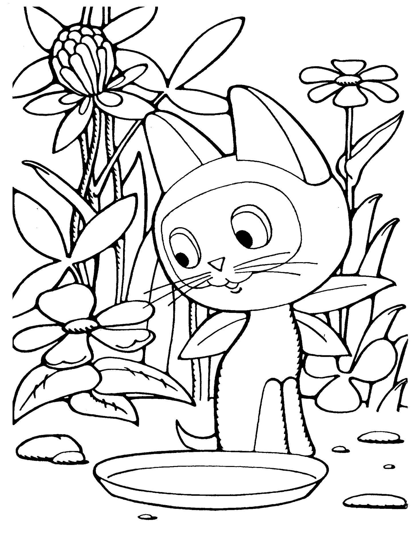   Рисунок котенок по имени гав