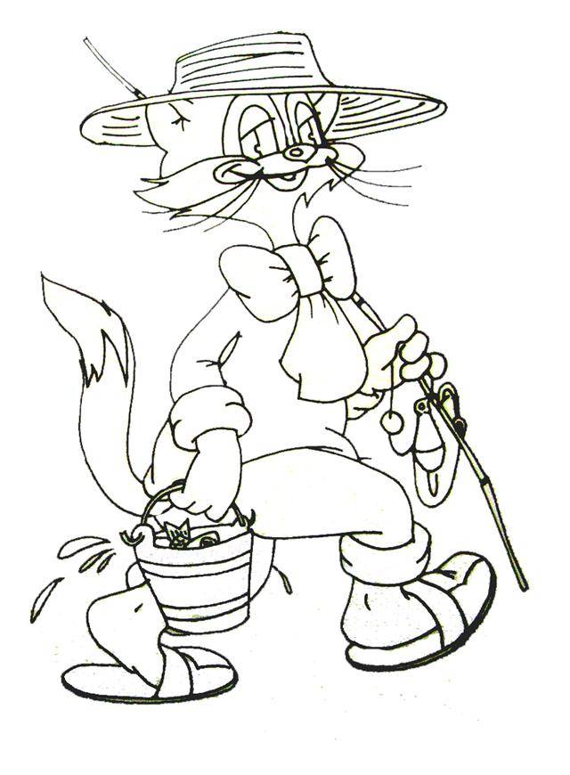   Рисунок кот леопольд на рыбалке