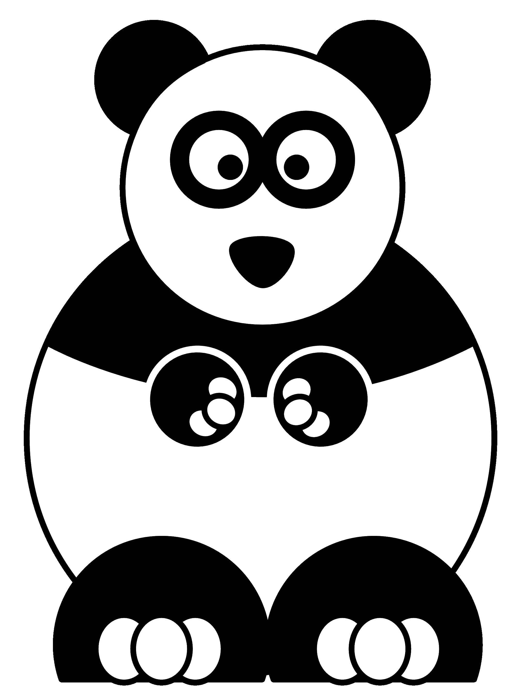 Раскраски панда  Панда