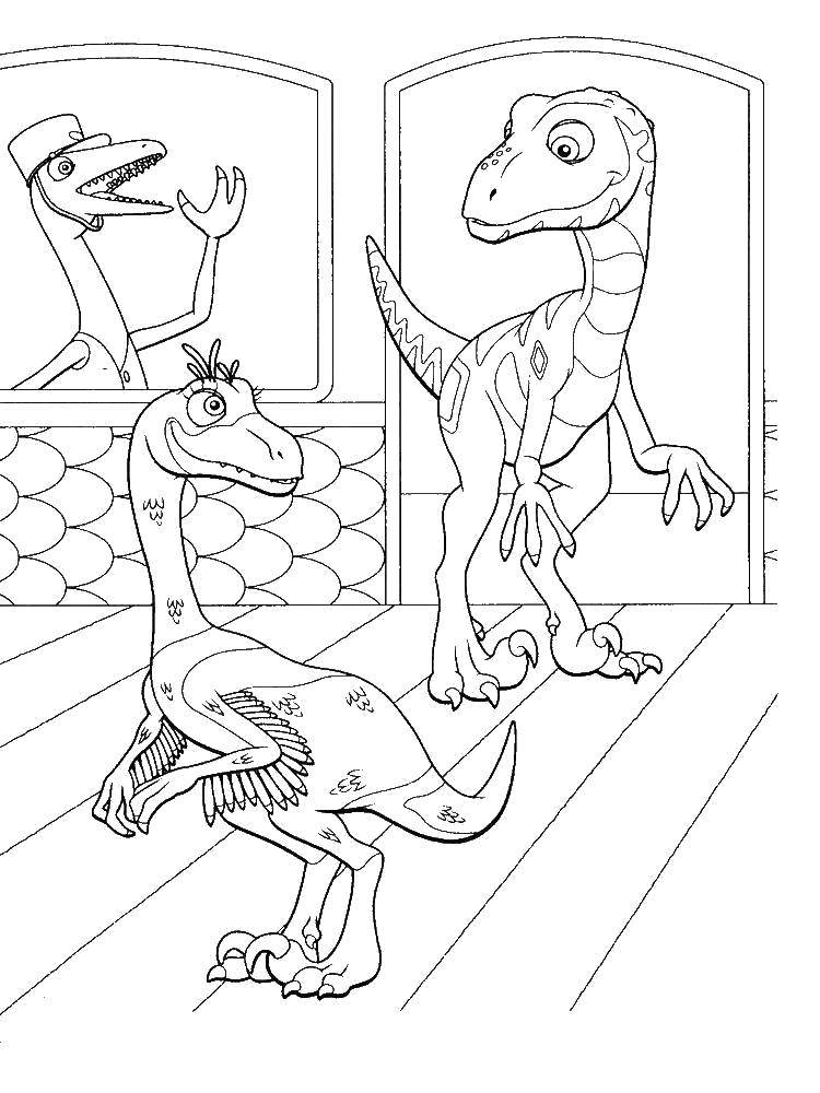   Радостные динозаврики