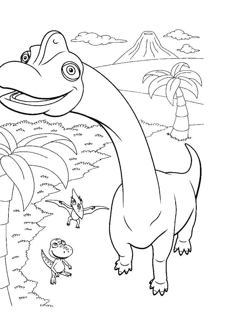   Любопытные динозаврики
