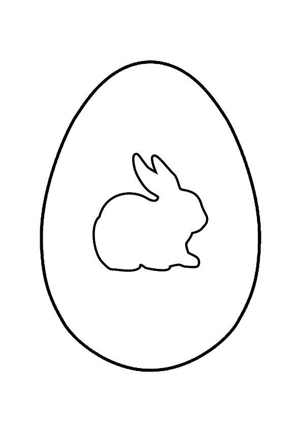   Пасхальное яйцо с кроликлм