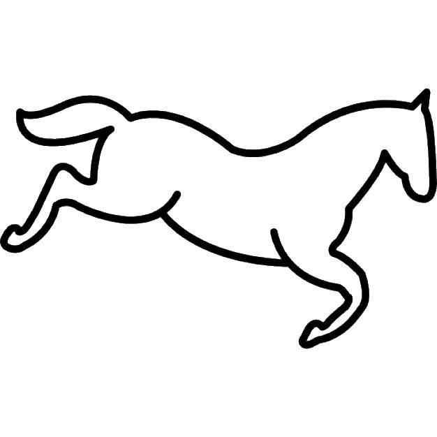   Силуэт лошади