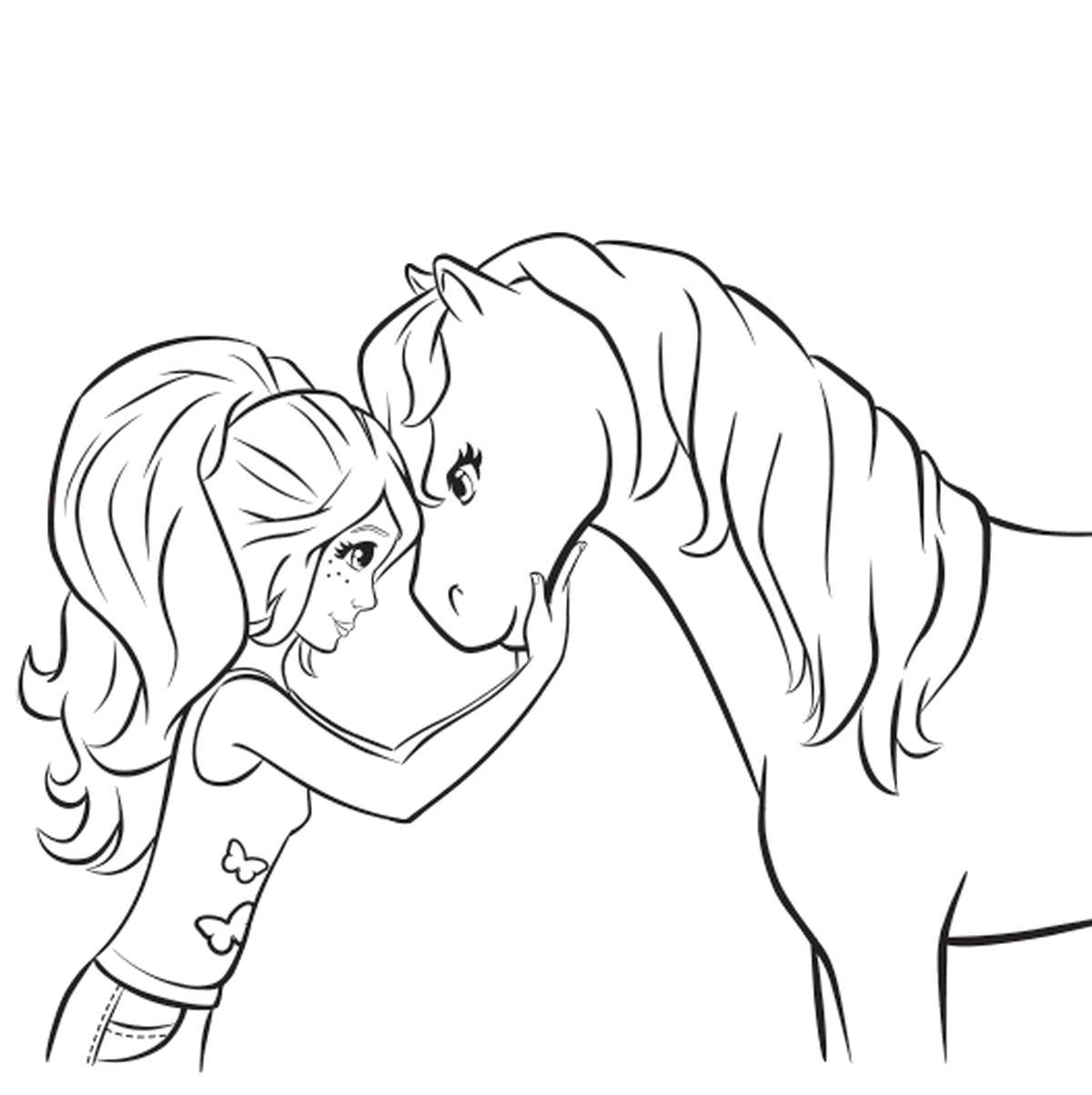  Девочка с лошадкой