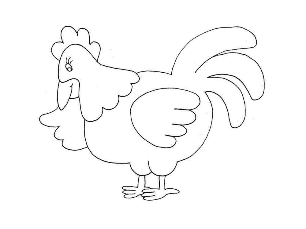  Рисунок курицы