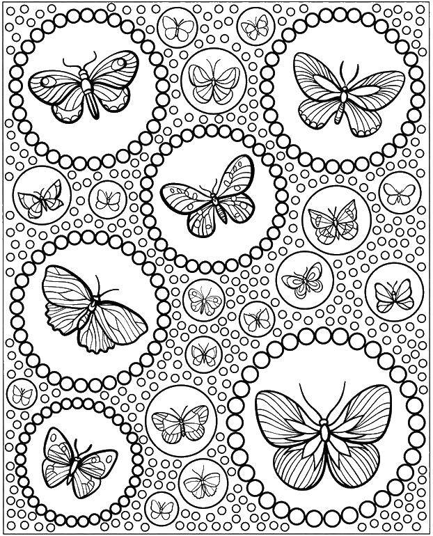   Бабочки в кружочках
