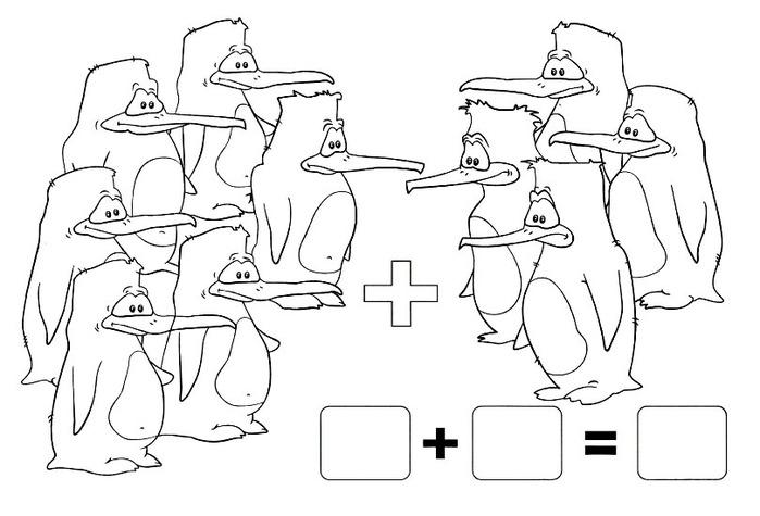 Раскраска с пингвинами  Примеры с раскрасками пингвины