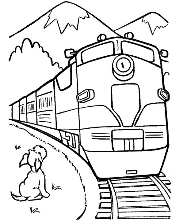   Собачка и поезд