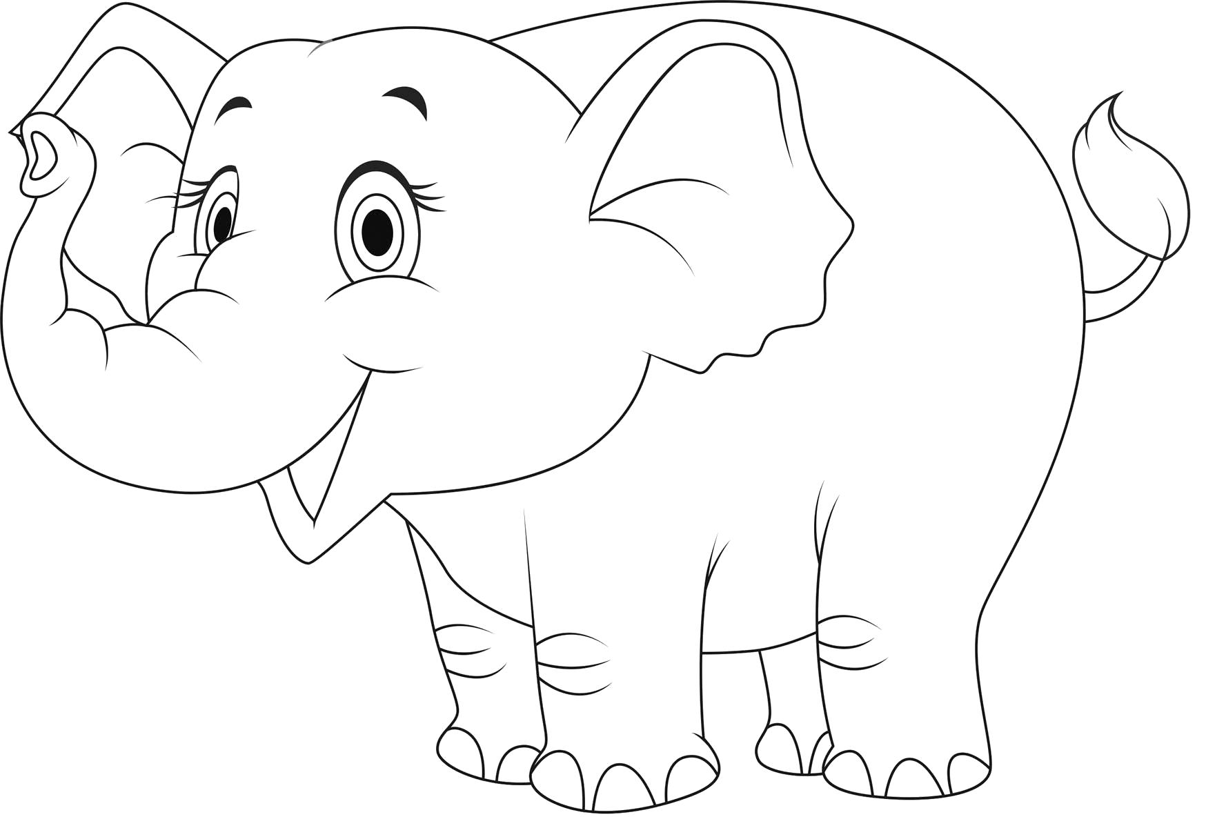   слоненок улыбается