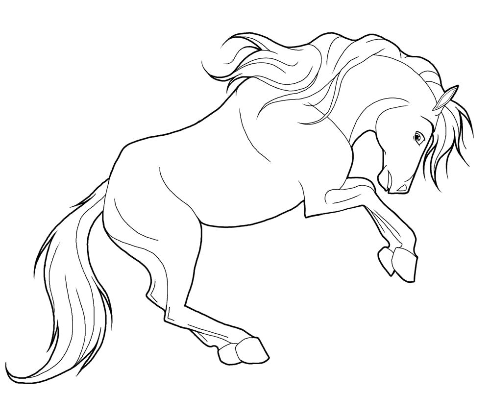   Раскраска лошадь